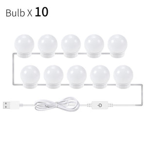 LED 8W 12V Vanity Mirror Makeup  Bulbs Kit For Dressing Table
