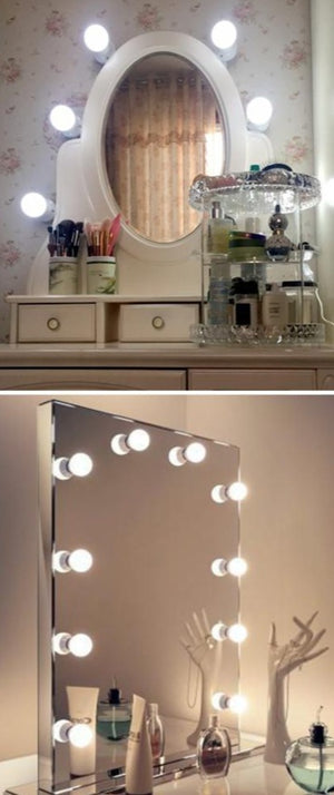 LED 8W 12V Vanity Mirror Makeup  Bulbs Kit For Dressing Table