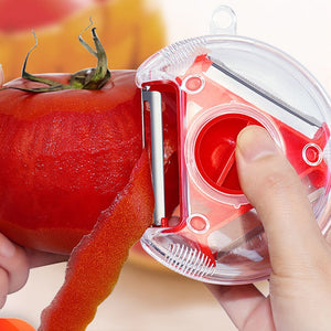 Magic Trio Stainless Peeler/Slicer/Shredder/Julienne Cutter Muti Blade/Grater