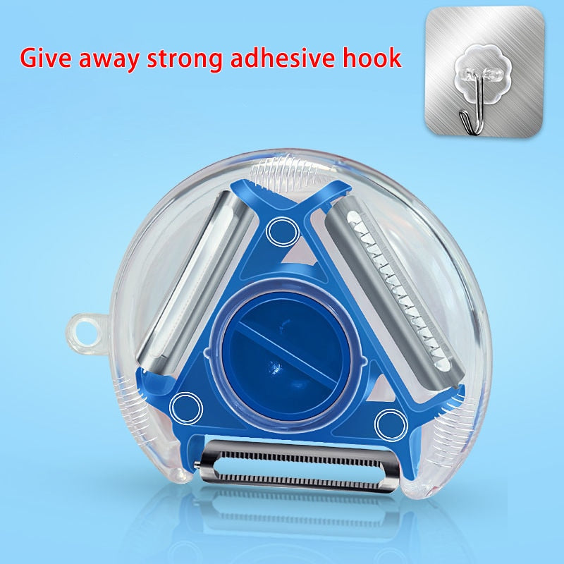 Magic Trio Stainless Peeler/Slicer/Shredder/Julienne Cutter Muti Blade/Grater