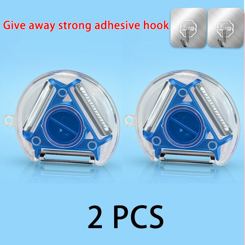 Magic Trio Stainless Peeler/Slicer/Shredder/Julienne Cutter Muti Blade/Grater