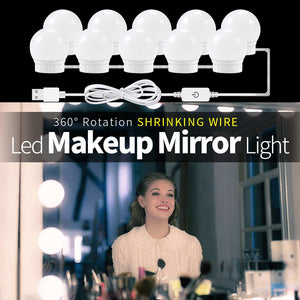 LED 8W 12V Vanity Mirror Makeup  Bulbs Kit For Dressing Table
