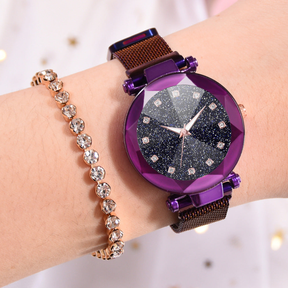 Women's Magnetic Starry Sky Watch