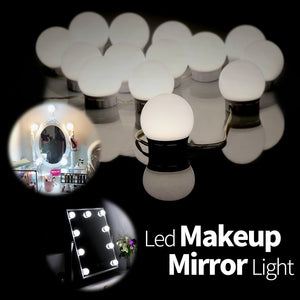 LED 8W 12V Vanity Mirror Makeup  Bulbs Kit For Dressing Table