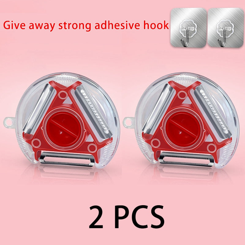 Magic Trio Stainless Peeler/Slicer/Shredder/Julienne Cutter Muti Blade/Grater