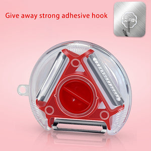 Magic Trio Stainless Peeler/Slicer/Shredder/Julienne Cutter Muti Blade/Grater