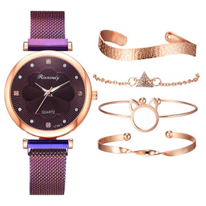 Women's Luxury Watch (5 PC set)