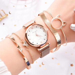 Women's Luxury Watch (5 PC set)