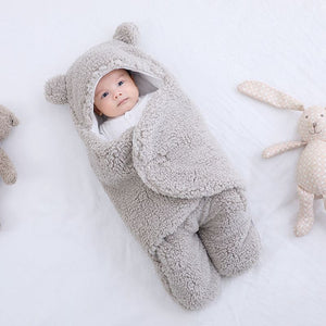Baby Sleeping Bag Ultra-Soft Fluffy Wrap Swaddle