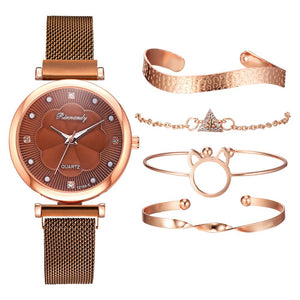 Women's Luxury Watch (5 PC set)