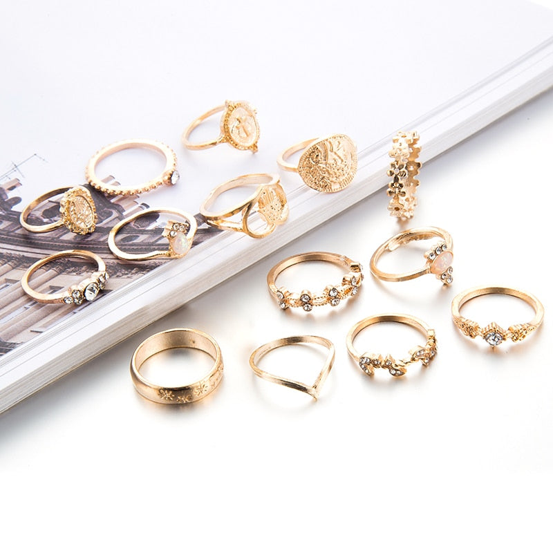 Virgin Mary Gold Rings