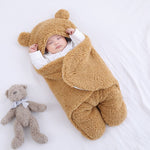 Baby Sleeping Bag Ultra-Soft Fluffy Wrap Swaddle