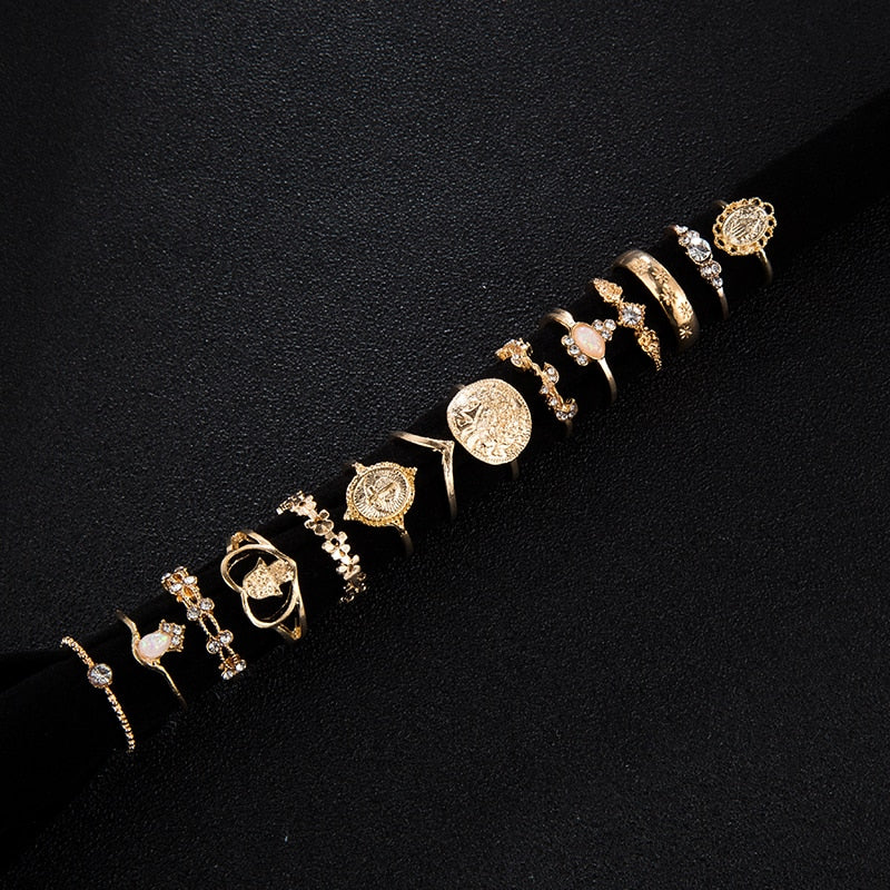 Virgin Mary Gold Rings