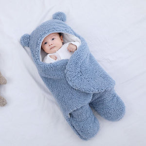 Baby Sleeping Bag Ultra-Soft Fluffy Wrap Swaddle