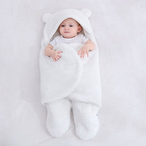 Baby Sleeping Bag Ultra-Soft Fluffy Wrap Swaddle