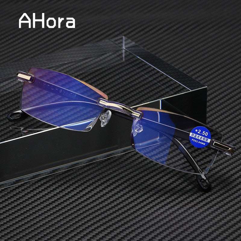 Ahora Frameless Anti Blue Light Reading Glasses For Men And Women  (Presbyopic Glasses)