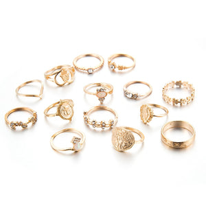Virgin Mary Gold Rings
