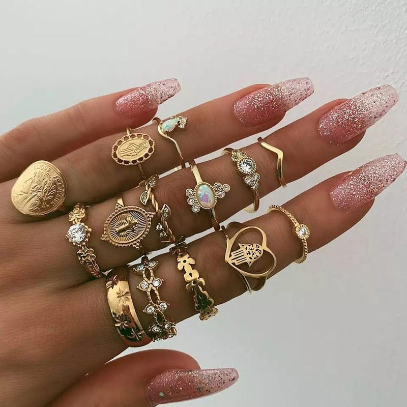 Virgin Mary Gold Rings