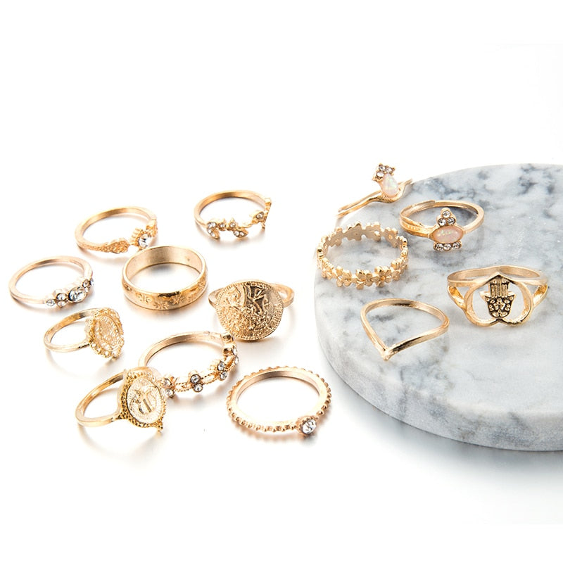 Virgin Mary Gold Rings