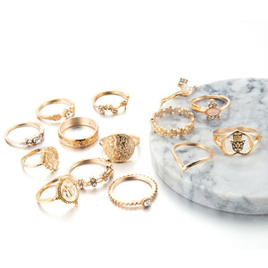 Virgin Mary Gold Rings