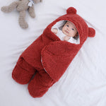 Baby Sleeping Bag Ultra-Soft Fluffy Wrap Swaddle